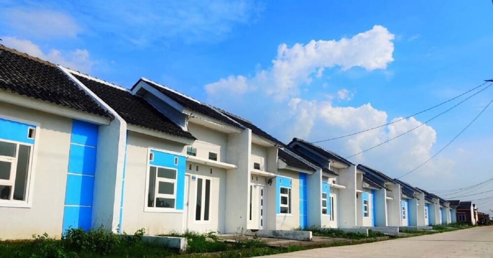 Deretan rumah subsidi satu lantai